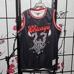 Jordan Chicago Bulls Cement Jersey Size Large NWT